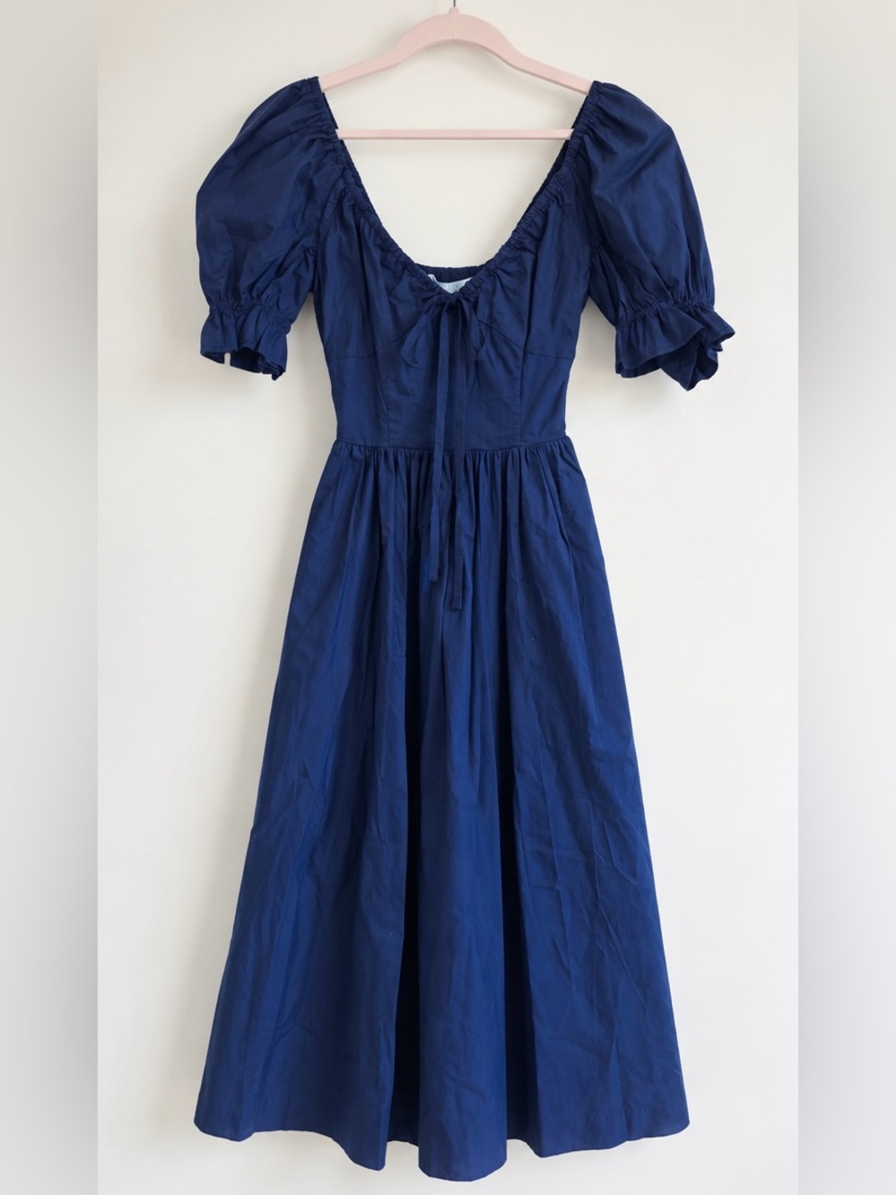 Hill House Navy Puff-Sleeve Maxi Dress